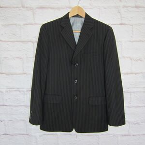 Michael Kors Boys size 18R Black Pinstripe Sport Coat Suit Jacket Blazer EUC